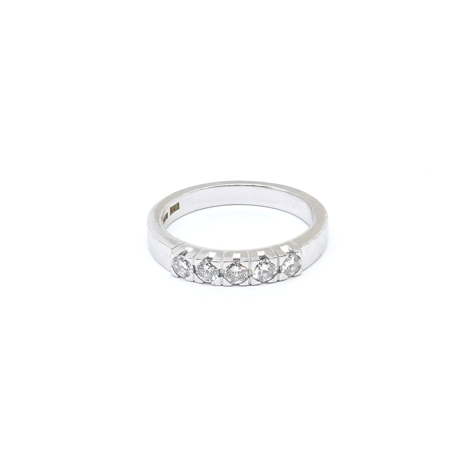 Ring vitguld 18K