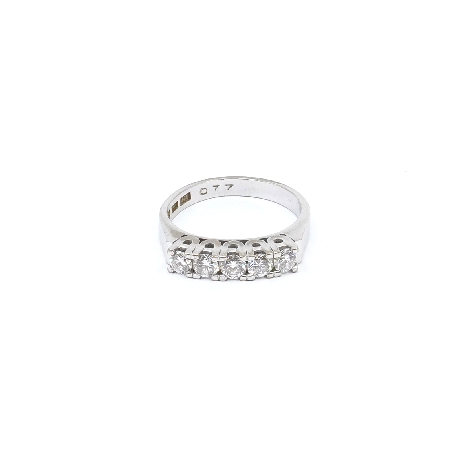 Ring vitguld 18K