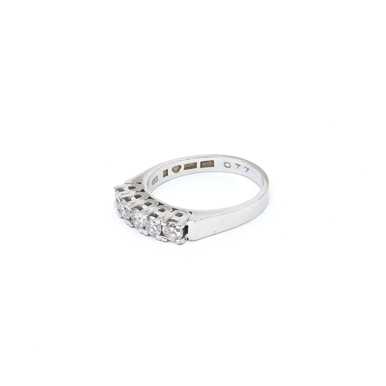 Ring vitguld 18K