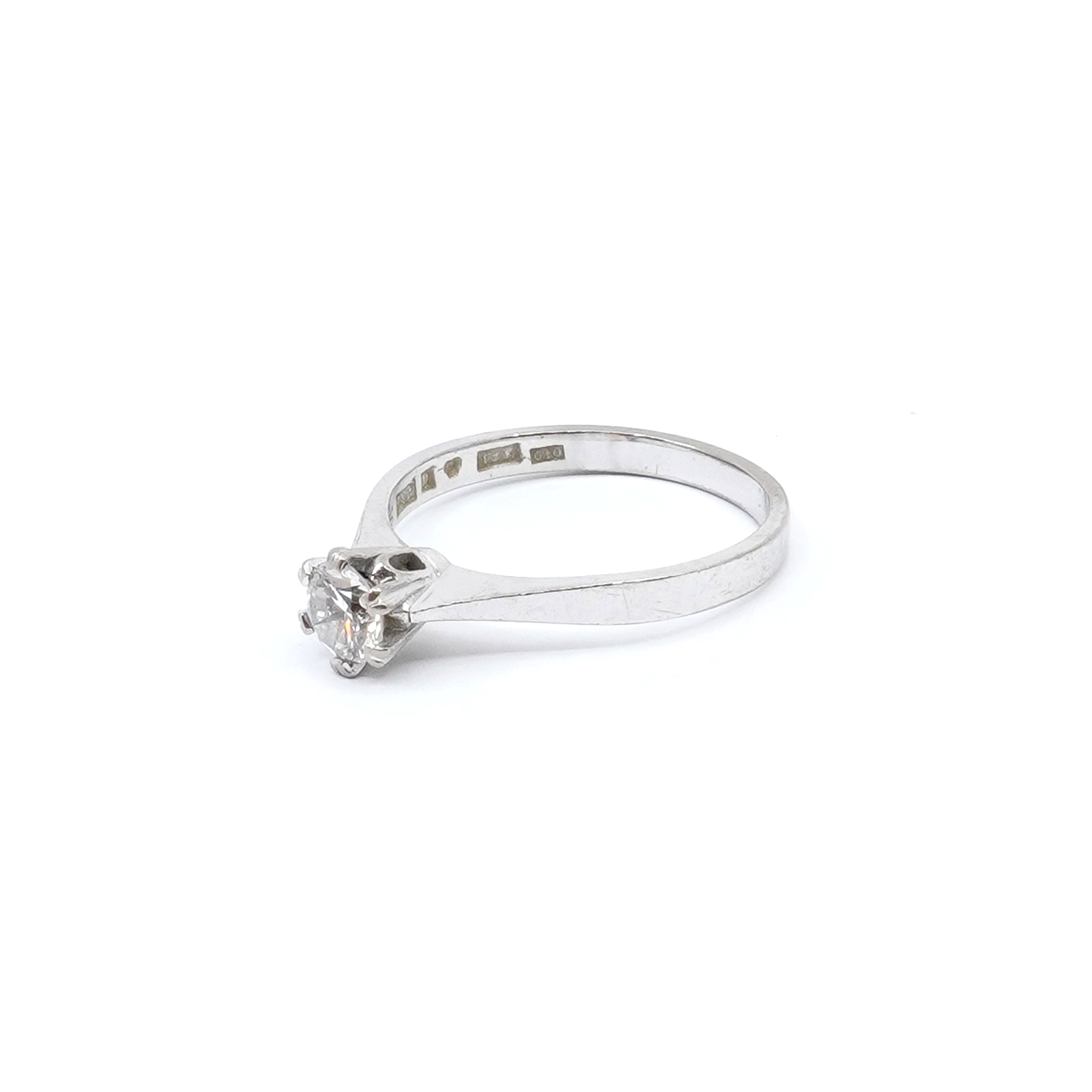 Ring vitguld 18K