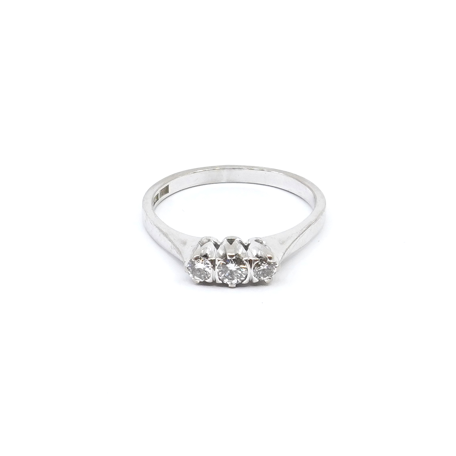 Ring vitguld 18K