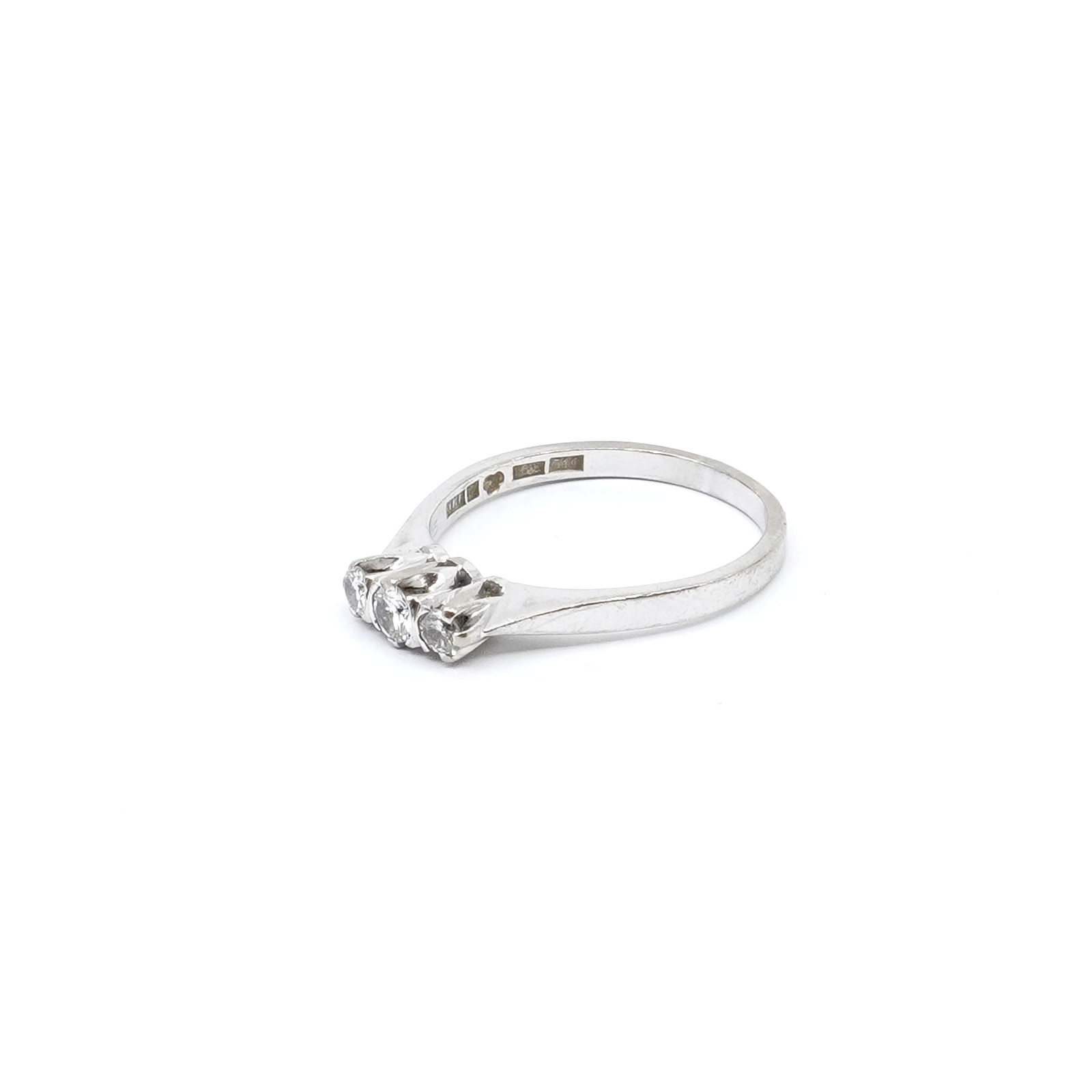 Ring vitguld 18K