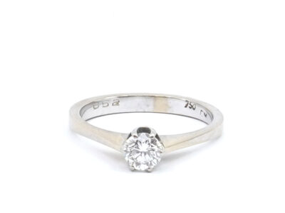Ring vitguld 18K