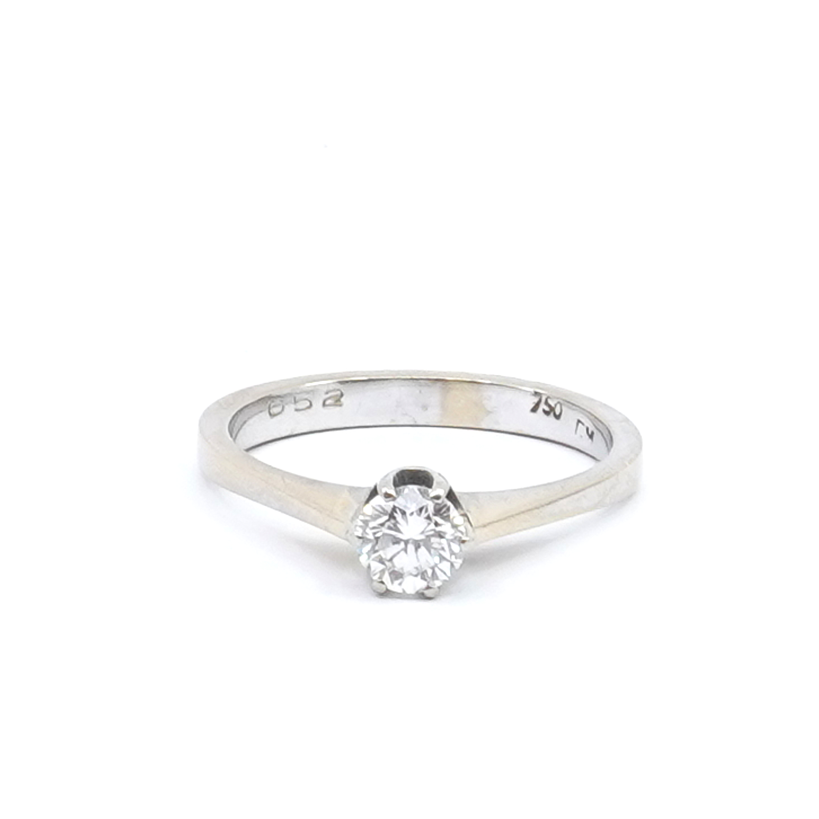 Ring vitguld 18K