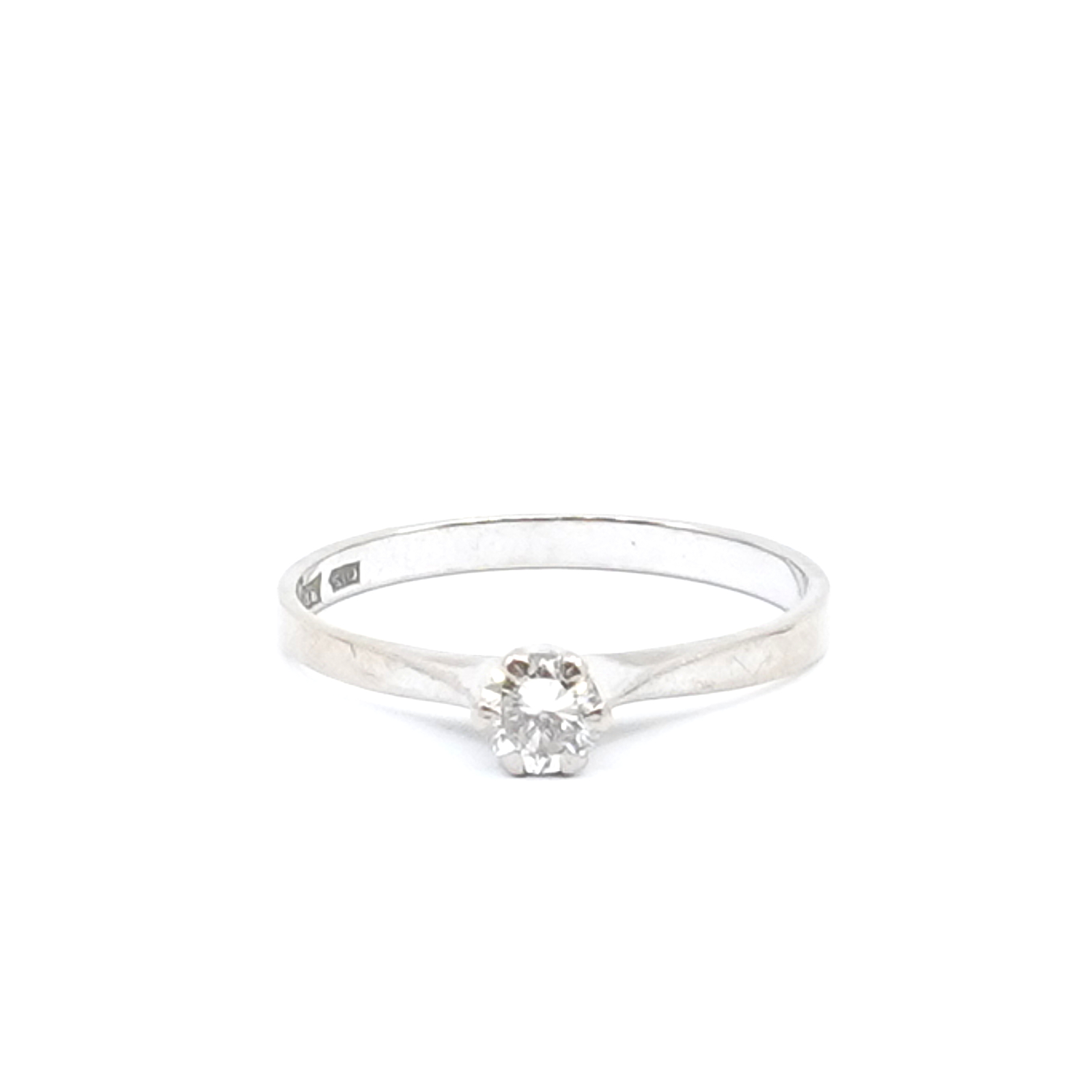 Ring vitguld 18K