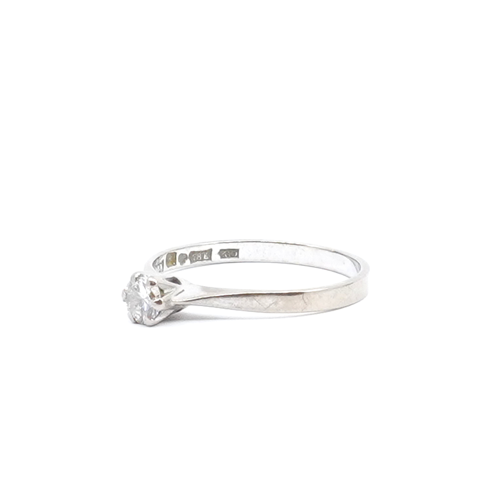 Ring vitguld 18K