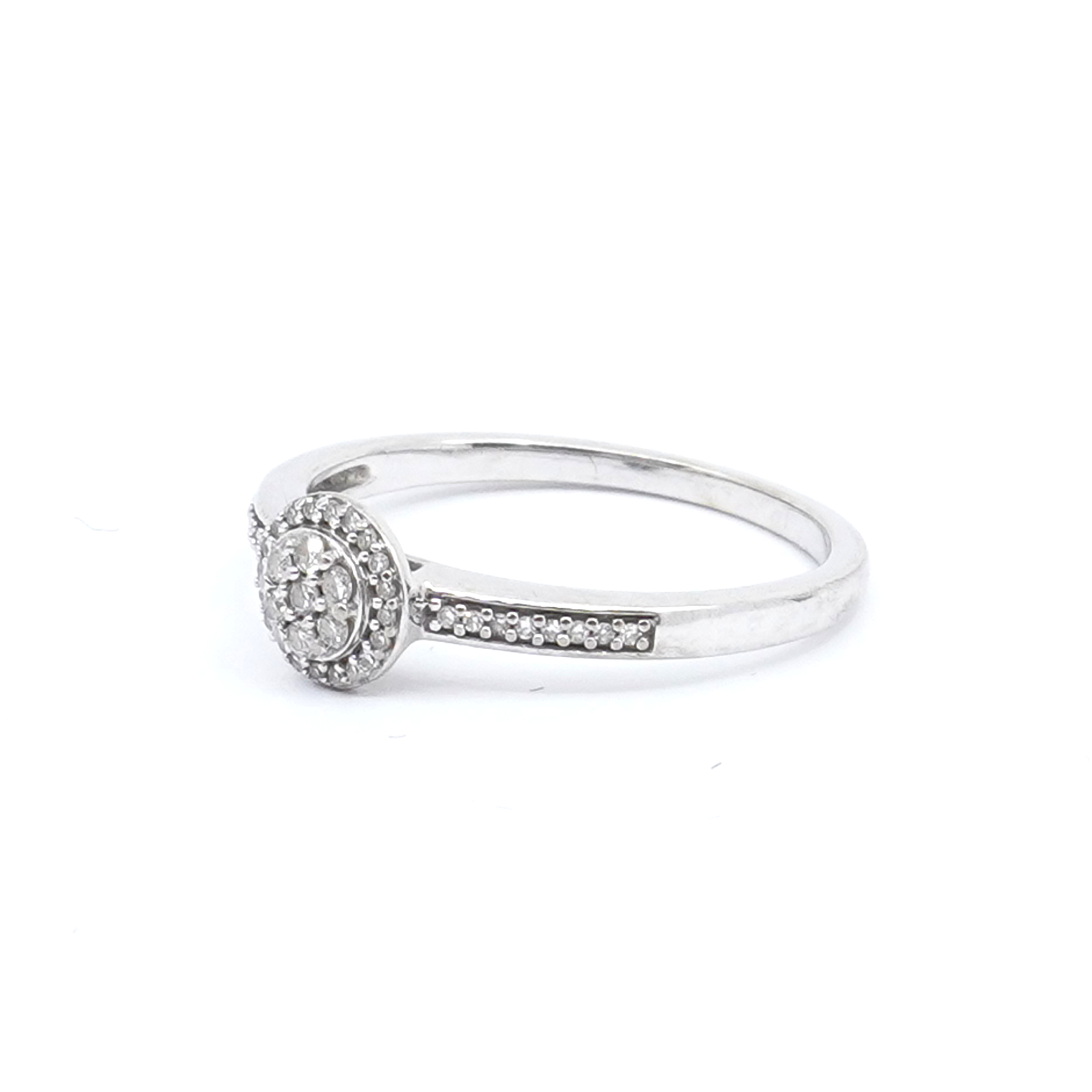 Ring vitguld 18K