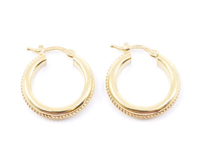 Örhängen Creoler 18K 8,8g Höjd 22mm