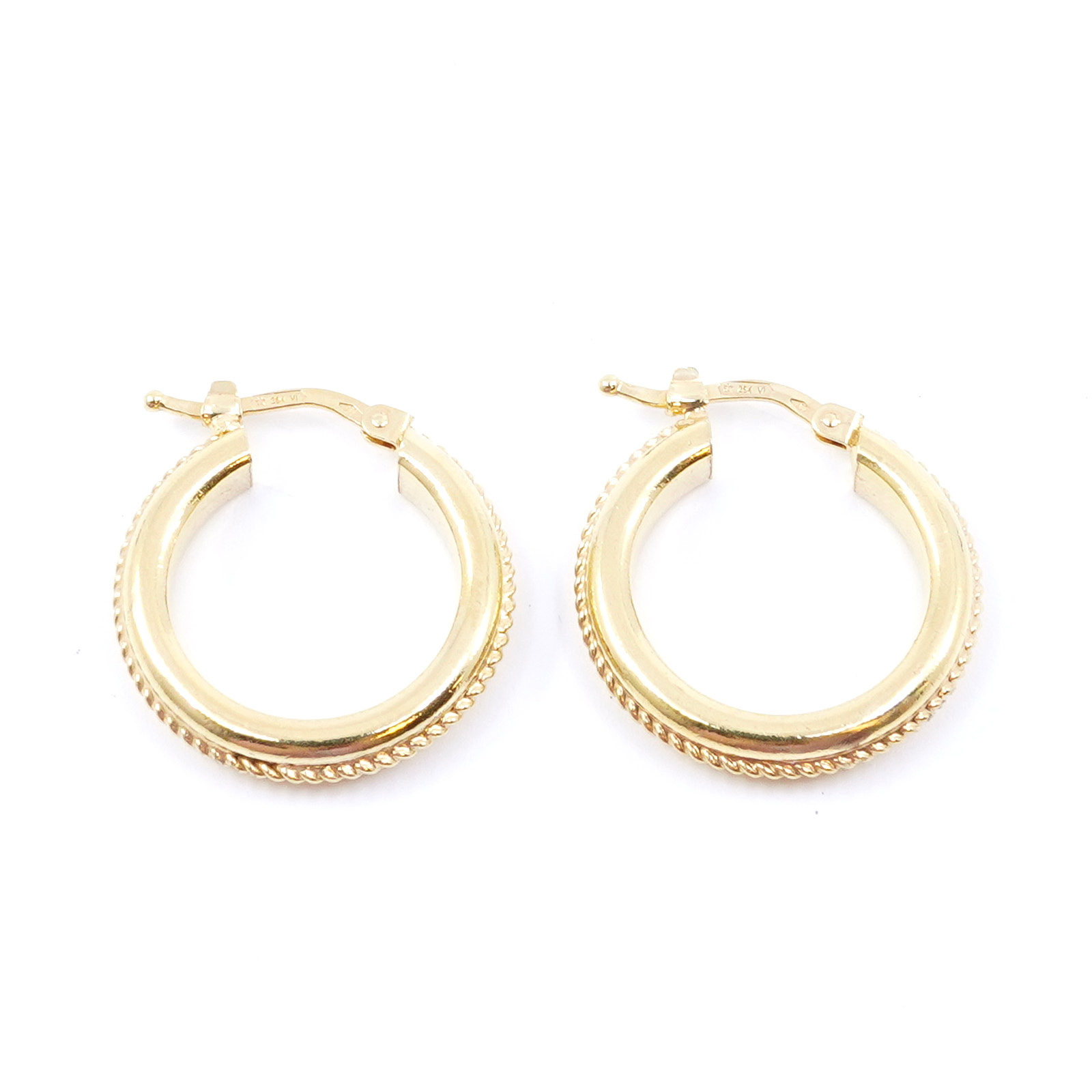 Örhängen Creoler 18K 8,8g Höjd 22mm