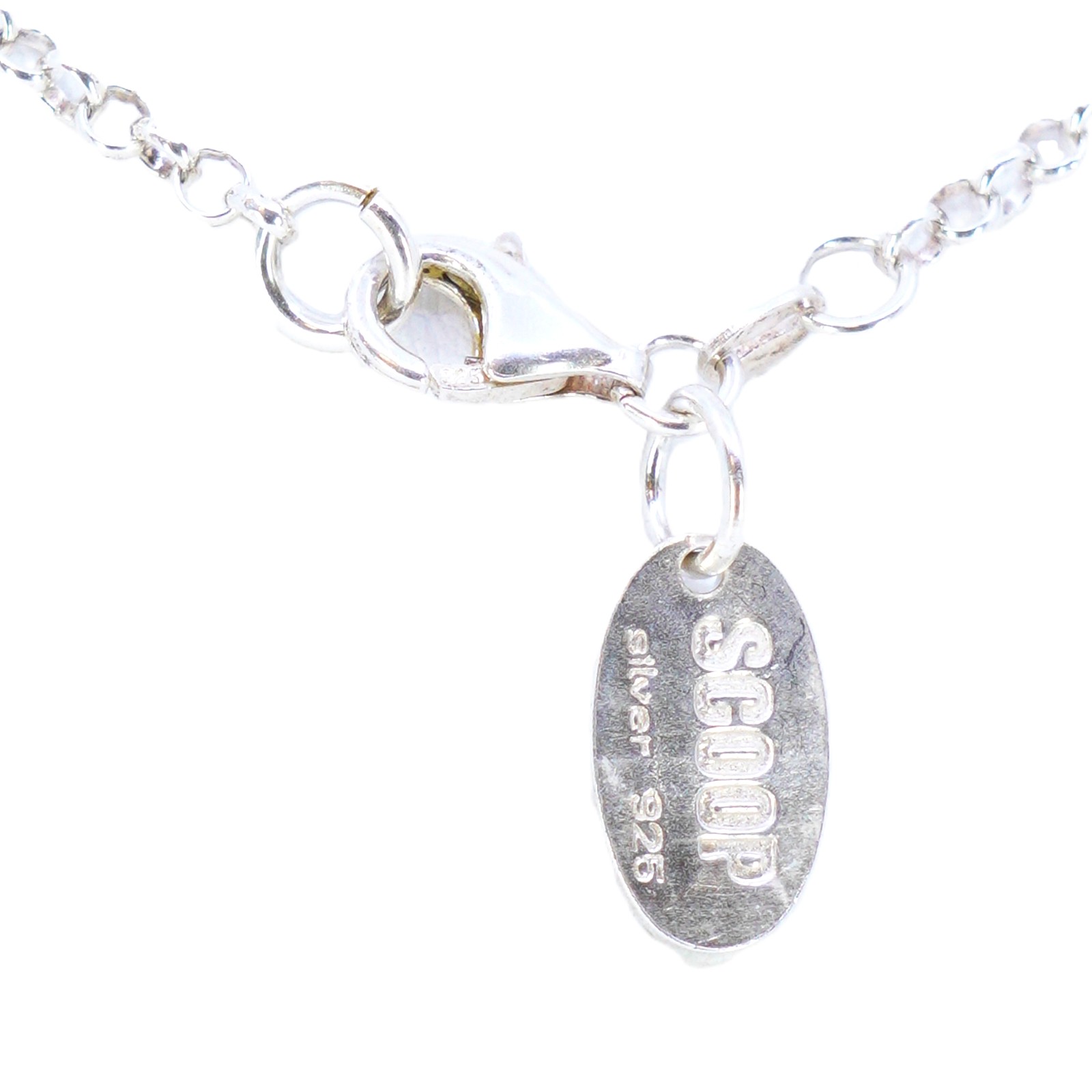 Silvercollier Blommor från Scoop