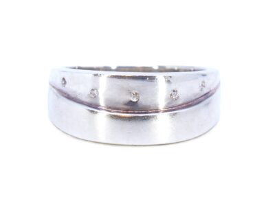 Silverring med stenar