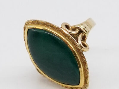Ring med grön
