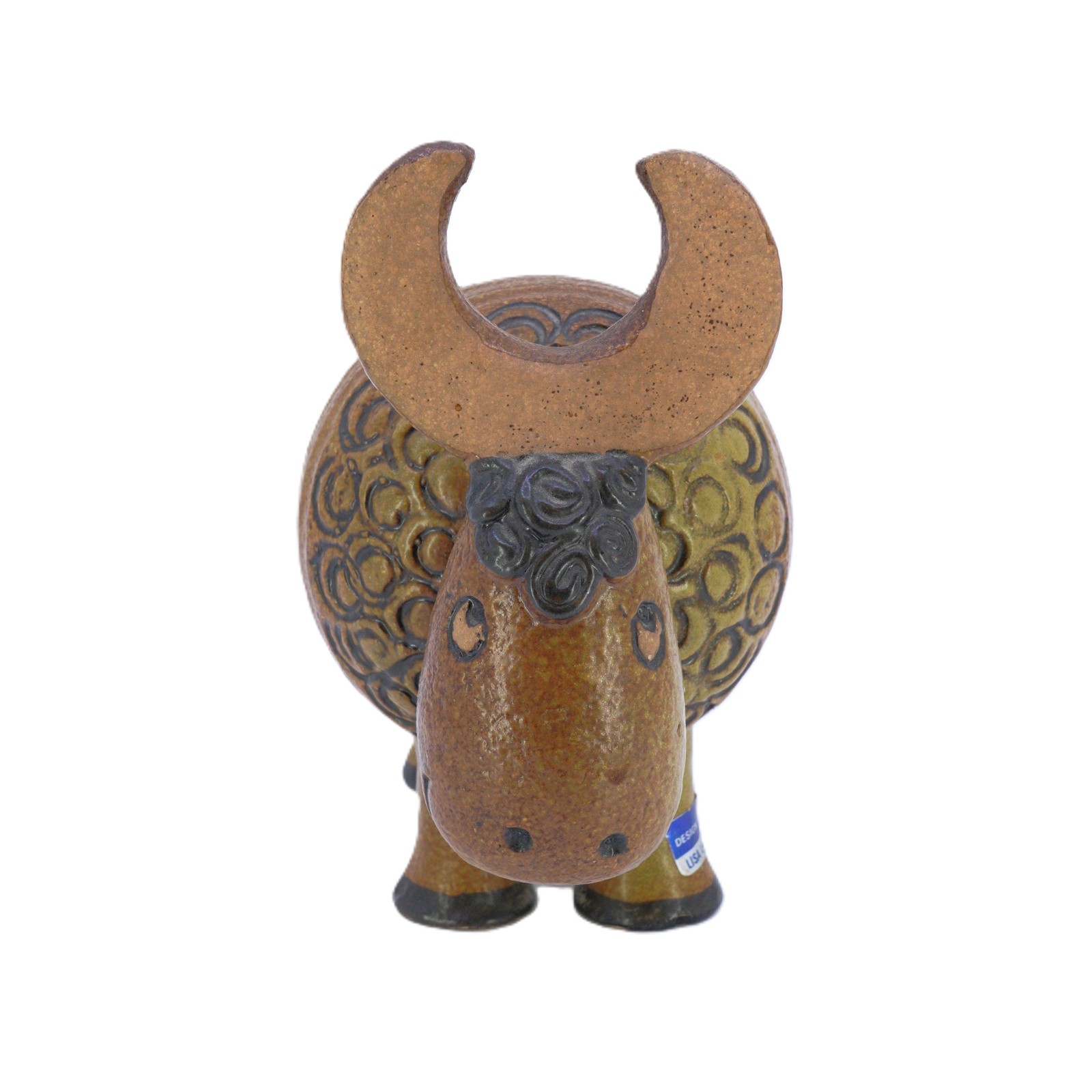 Figurin Gustavsberg ''Buffel'' Lisa Larson (Sverige, f. 1931-2024) Etikettmärkt