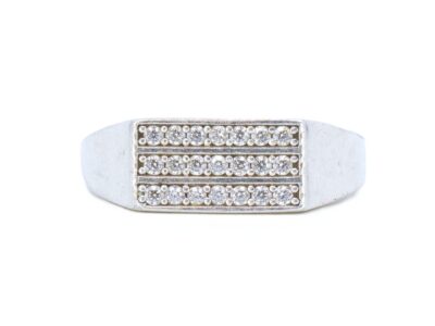 Klackring Silver med stenar
