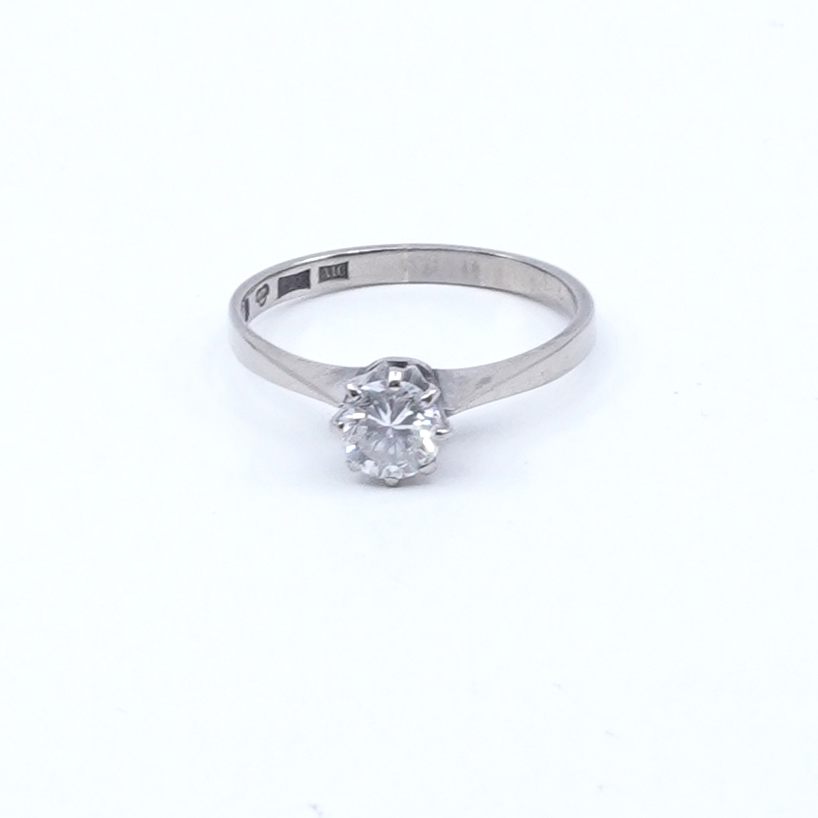 Ring Vitguld 18K