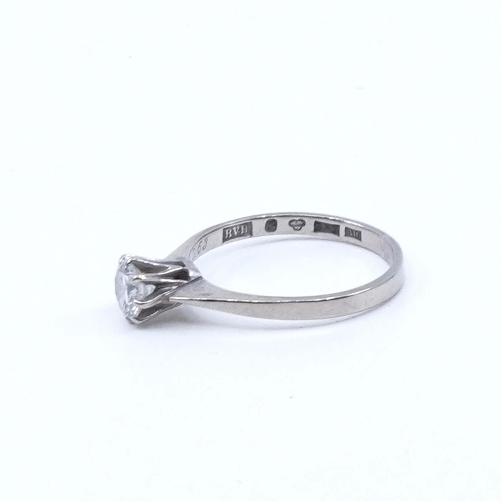 Ring Vitguld 18K