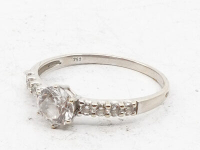 Ring Vitguld 18K