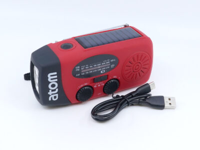 Nödradio Atom med LED-belysning