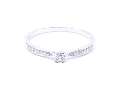 Ring Vitguld 18K