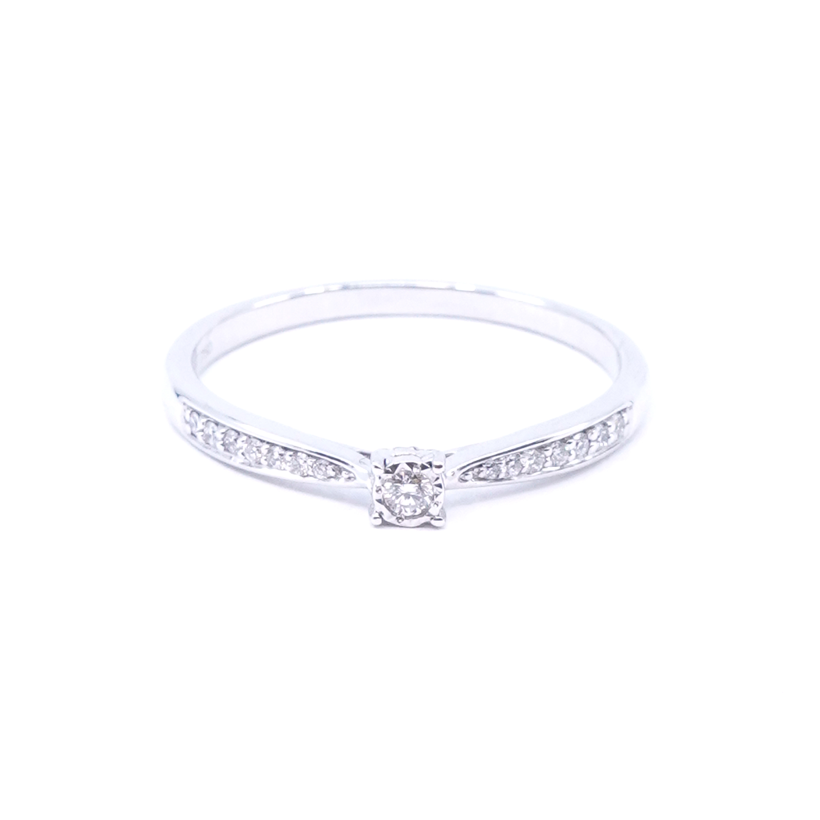 Ring Vitguld 18K