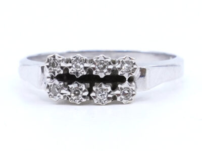 Ring Vitguld 18K 3g Ø17 med dia