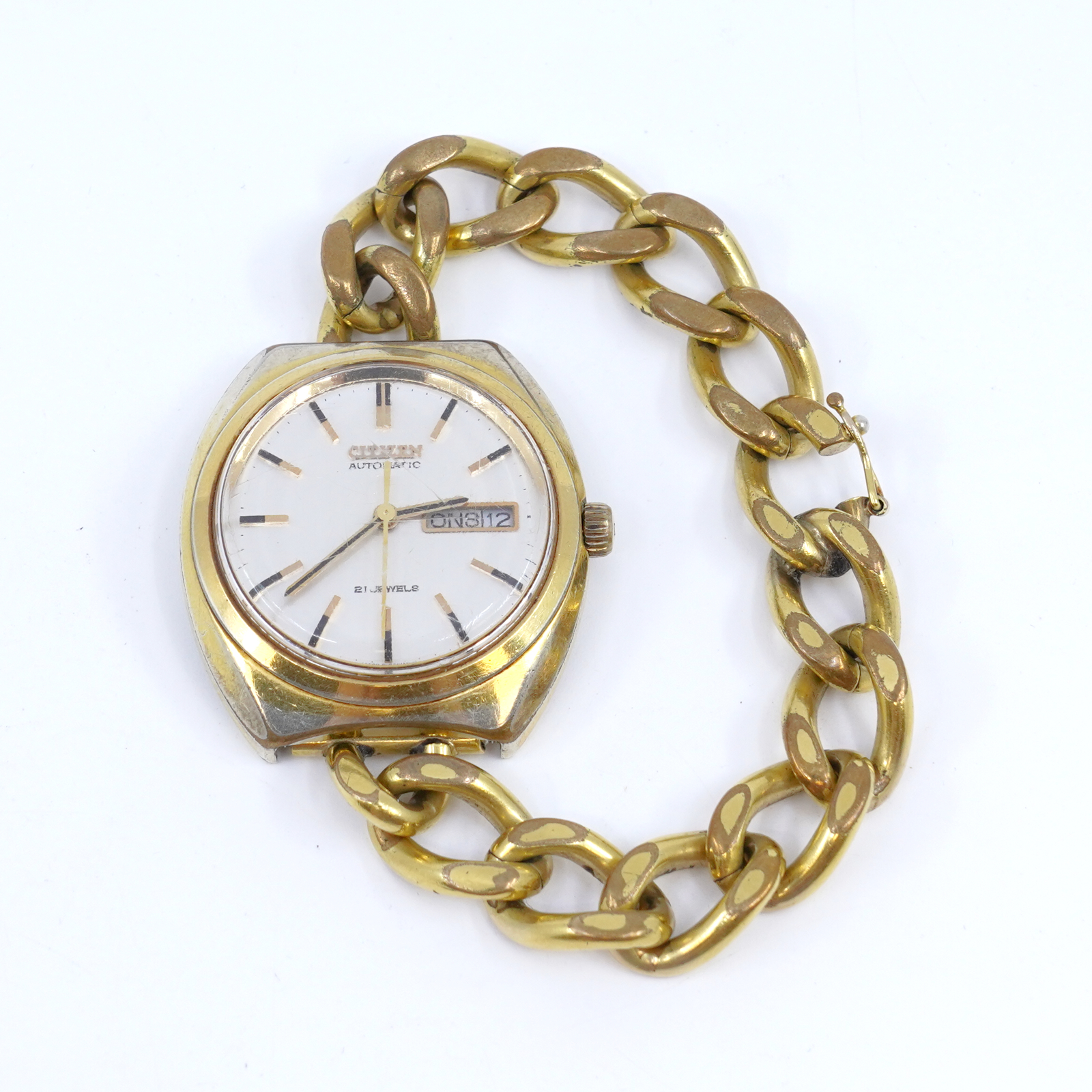 Armbandsur Citizen Doublé automat 21 jewels med dag/datum
