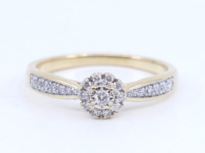 Ring Guld 18K med diamanter 25xca0,005-0,03ct