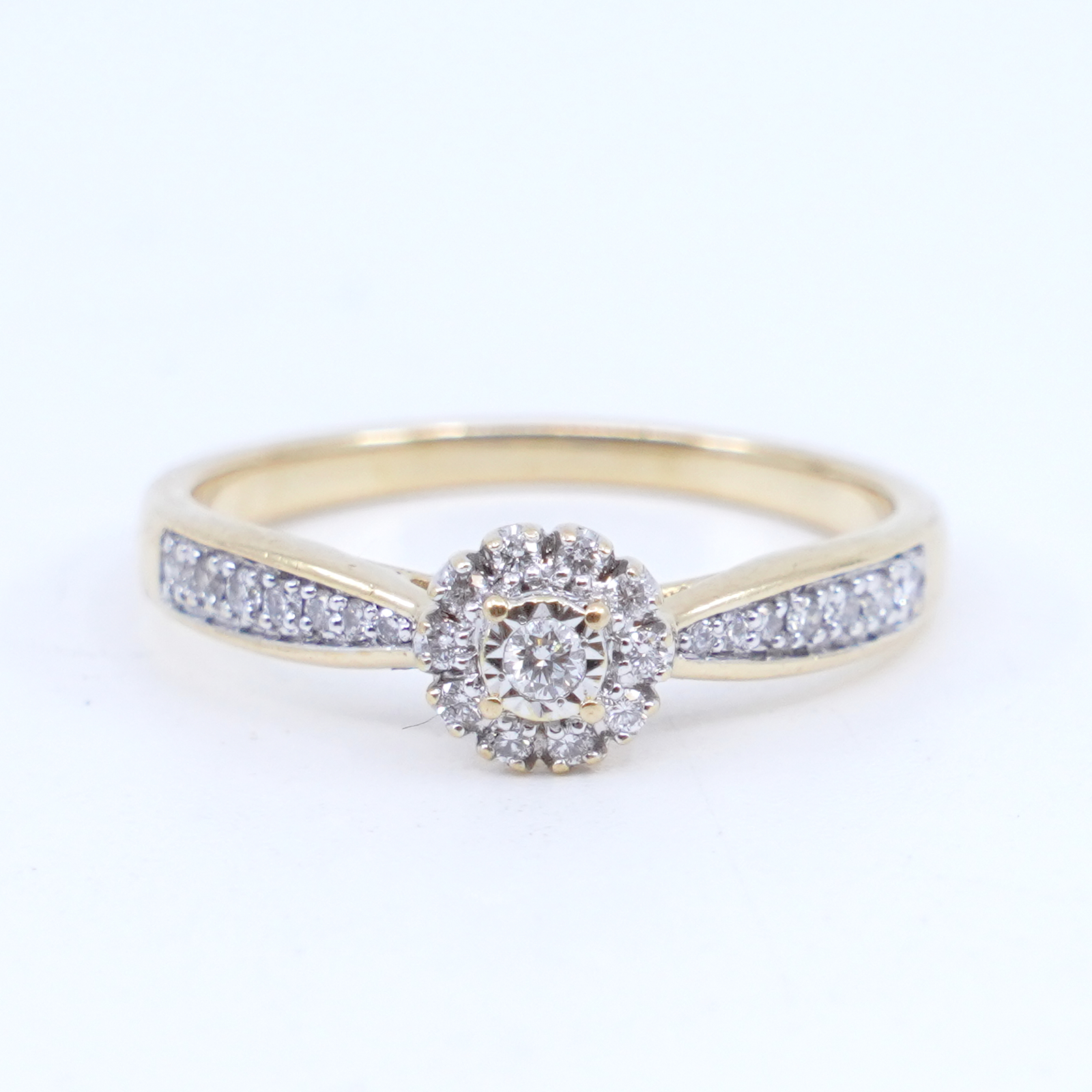 Ring Guld 18K med diamanter 25xca0,005-0,03ct