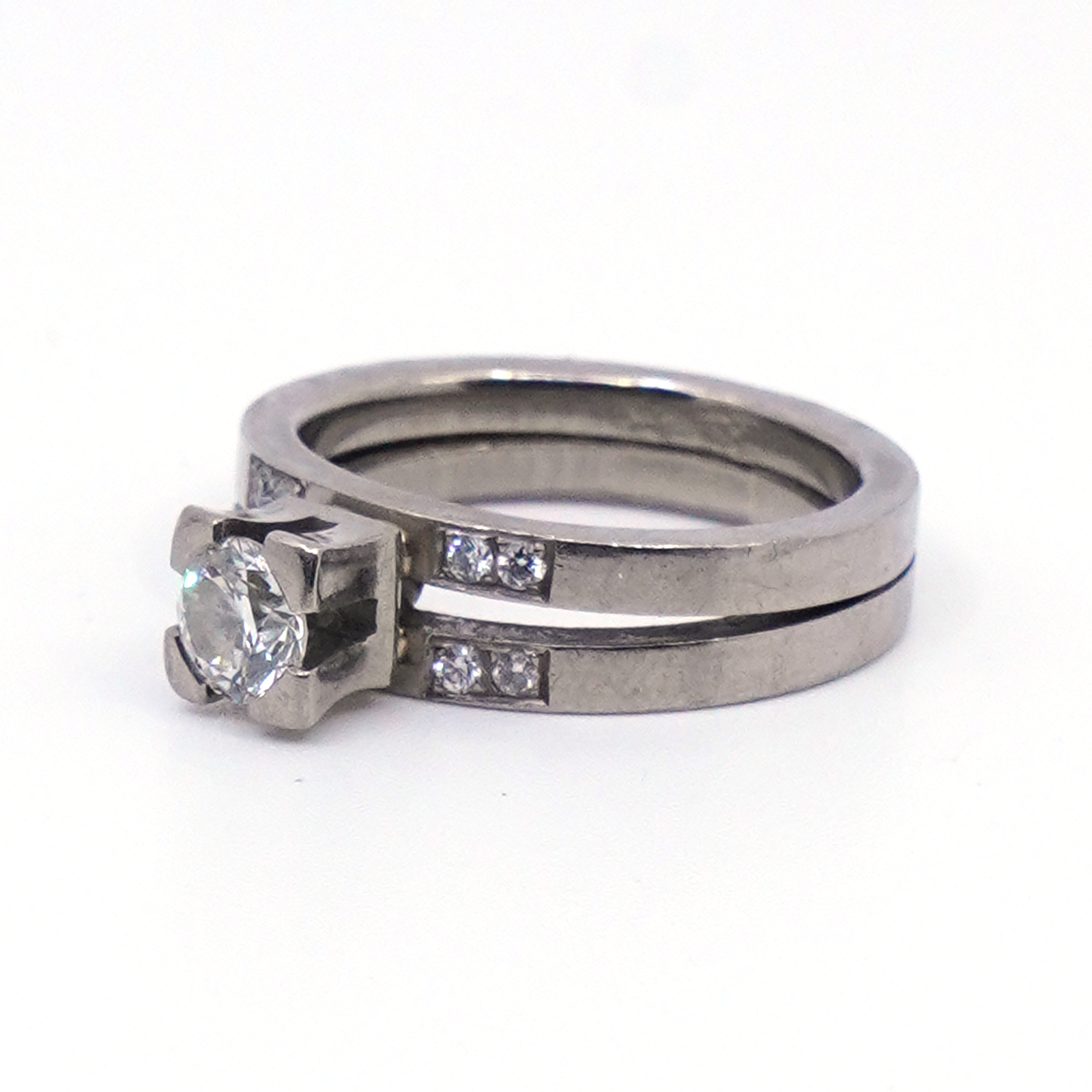 Ring Vitguld 18K med diamanter