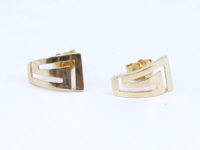 Örhängen 14K 1,3g Höjd 12mm Bredd 4-7mm