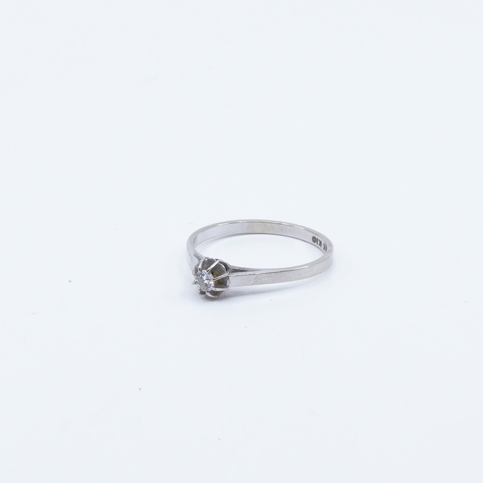 Ring Vitguld 18K