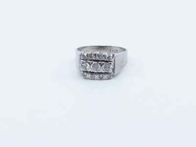 Ring Vitguld 18K