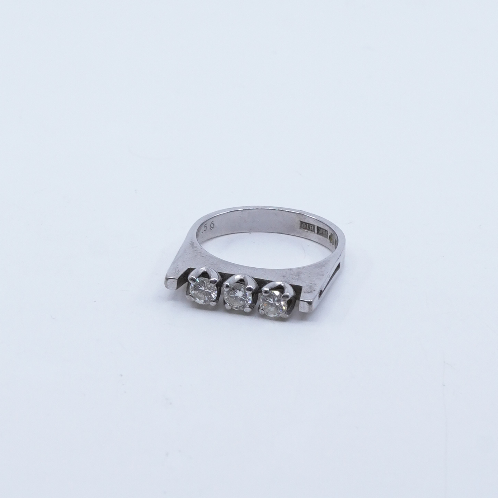 Ring vitguld 18K