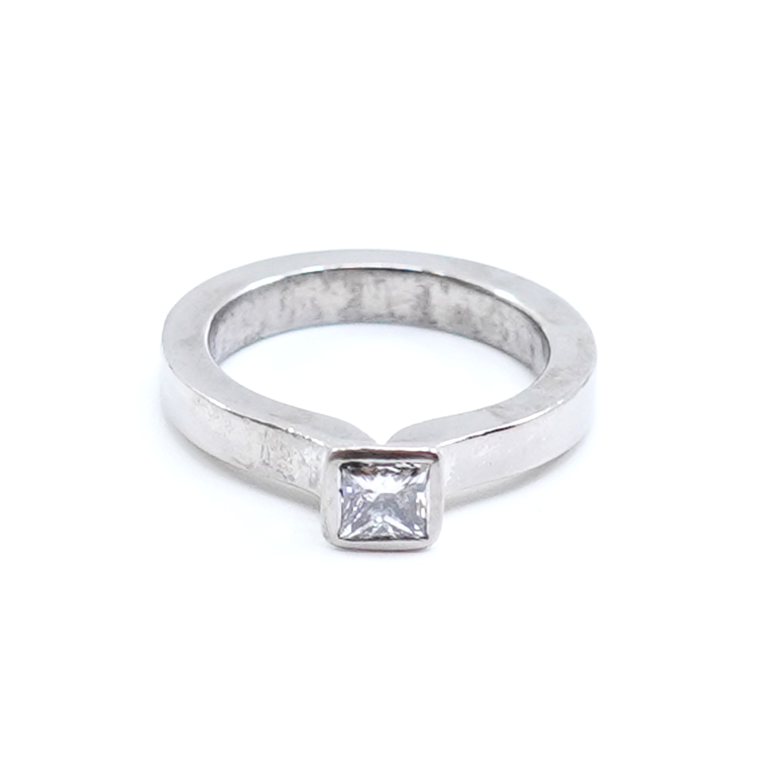 Ring Vitguld 18K