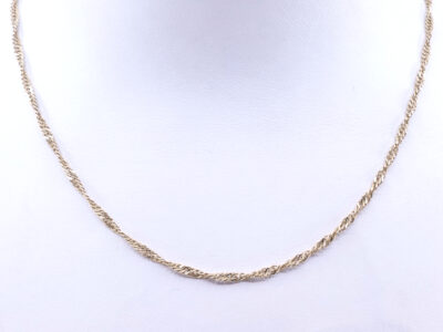 Halskedja Singapore Guld 18K