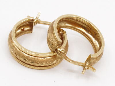 Örhängen Guld 18K2,2g Höjd 15mm Diameter 15mm