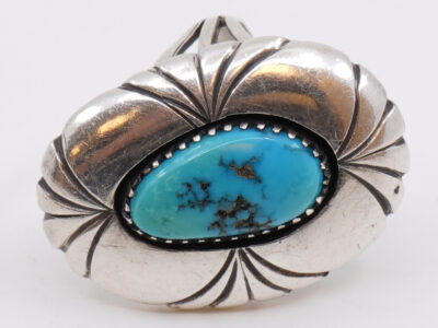 Ring med turkos sten Ø 15 ½ S925