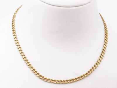 Halskedja Pansar Guld18K 13,3g Längd 61,8cm Bredd 3mm
