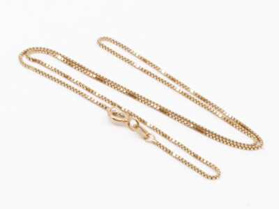 Halskedja Venezia Guld 18K 2,1g Längd 36,5cm Bredd 1mm