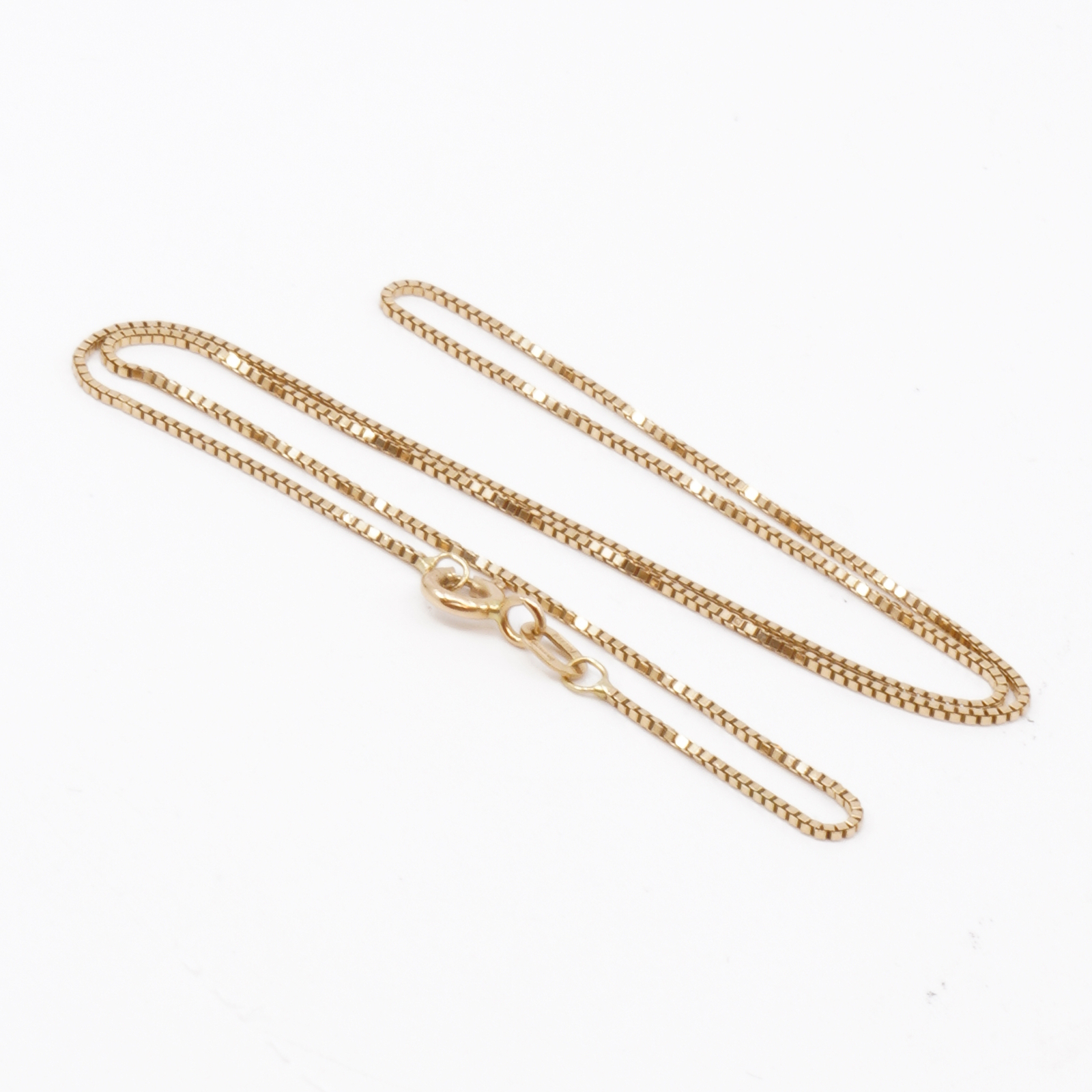 Halskedja Venezia Guld 18K 2,1g Längd 36,5cm Bredd 1mm