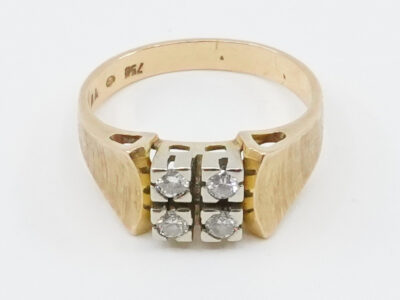 Ring Guld 18K med Diamanter