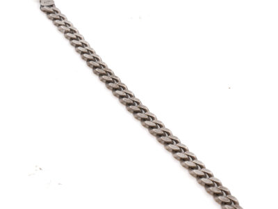 Armband Pansar Silver, längd 18cm