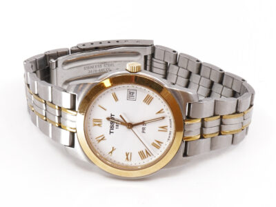 Armbandsur Tissot PR 50 Quarts Datum Stål Längd 21cm Boett 36mm