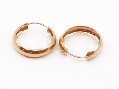 Örhängen Creoler Guld 18K 0,8g Diameter 15mm