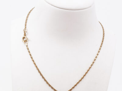 Halskedja S-länk Guld 18K 5,7g Längd 63cm Bredd 2mm Springlås