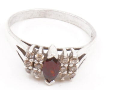 Ring Silver med stenar S925 Brv 4g Ø19½