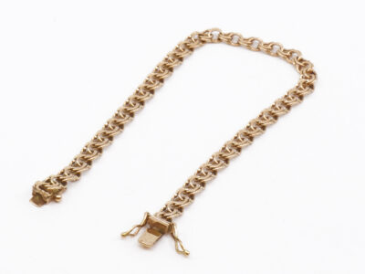 Armband Bismarck Guld 18k 7,8g Längd 19cm Bredd 5mm