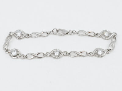 Armband Silver med stenar