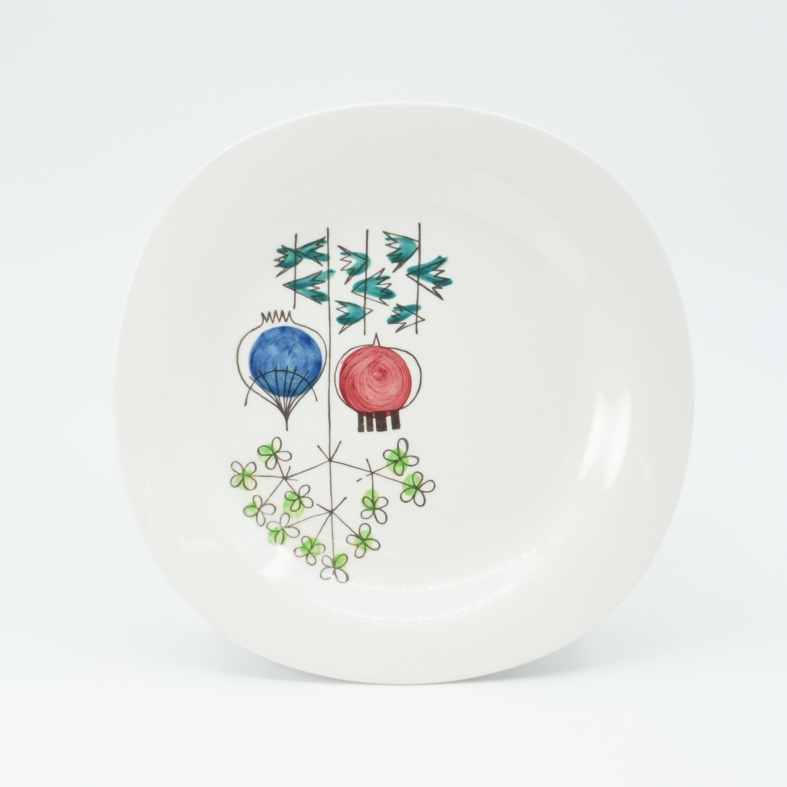 Assiette Rörstrand Marianne Westman (1928-2017) "Pomona" 18x18cm