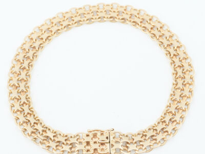 Armband X-länk Guld 18K 16,2g Längd 21cm kistlås
